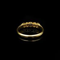 Antique Victorian Old Cut Diamond Five Stone 18K Gold Scroll Ring (8 of 10) Antique Victorian Old Cut Diamond Five Stone 18K Gold Scroll Ring (8 of 10)