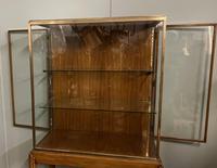 Brass Glazed Shop Display Cabinet on Wooden Stand with Drawer (4 of 13) Brass Glazed Shop Display Cabinet on Wooden Stand with Drawer (4 of 13)