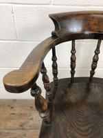 Antique Beech & Elm Smoker’s Bow Armchair (5 of 9) Antique Beech & Elm Smoker’s Bow Armchair (5 of 9)