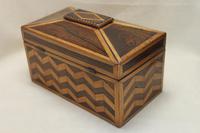 Georgian Tea Caddy Veneered with Rosewood & Boxwood (2 of 5) Georgian Tea Caddy Veneered with Rosewood & Boxwood (2 of 5)
