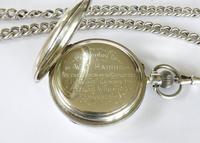 Antique Silver Ehrhardt Pocket Watch & Chain (2 of 4) Antique Silver Ehrhardt Pocket Watch & Chain (2 of 4)
