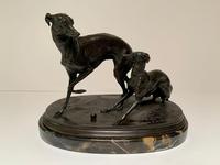 Pierre Jules Mene - Bronze Pair of Whippet, Greyhound & Spaniel (4 of 6) Pierre Jules Mene - Bronze Pair of Whippet, Greyhound & Spaniel (4 of 6)