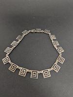 Vintage Solid Silver Greek Key Bracelet