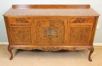 Burr Walnut Queen Anne Style Sideboard Server c.1930 (15 of 16) Burr Walnut Queen Anne Style Sideboard Server c.1930 (15 of 16)