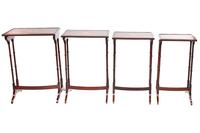 Fine Edwardian Inlaid Mahogany Nest of Quartetto Tables (3 of 6) Fine Edwardian Inlaid Mahogany Nest of Quartetto Tables (3 of 6)