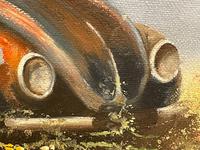 Oil Painting "Unloved Abandoned VW Beetle Car" Signed David Robert (17 of 27) Oil Painting "Unloved Abandoned VW Beetle Car" Signed David Robert (17 of 27)