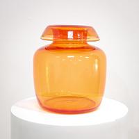 Antonio Da Ros Murano Large Orange Vase