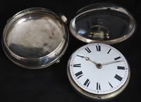 Antique Silver Pair Case Pocket Watch Fusee Verge Escapement Key Wind Enamel Dial W Hollison London (5 of 9) Antique Silver Pair Case Pocket Watch Fusee Verge Escapement Key Wind Enamel Dial W Hollison London (5 of 9)