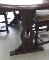 1940's Oak Dining Suite with Set 6 Oak Dining Chairs (5 of 5) 1940's Oak Dining Suite with Set 6 Oak Dining Chairs (5 of 5)