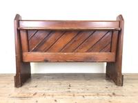 Antique Pitch Pine Church Pew with Enamel Number '37' (12 of 12) Antique Pitch Pine Church Pew with Enamel Number '37' (12 of 12)