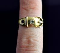 Victorian 18ct Gold Buckle Ring, Sapphire & Diamond (3 of 14) Victorian 18ct Gold Buckle Ring, Sapphire & Diamond (3 of 14)