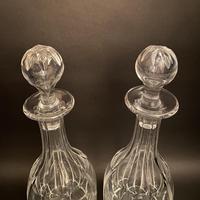 Pair of Early Edwardian Crystal Decanters (2 of 3) Pair of Early Edwardian Crystal Decanters (2 of 3)