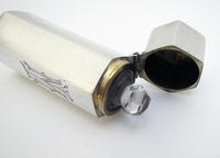 Antique Victorian 1889 English Solid Sterling Silver Glass Scent Perfume Bottle (3 of 7) Antique Victorian 1889 English Solid Sterling Silver Glass Scent Perfume Bottle (3 of 7)