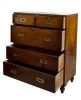 19thc Mahogany Original Campaign Chest (2 of 7) 19thc Mahogany Original Campaign Chest (2 of 7)