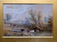 H Earp Senior - Set of Three Watercolours of cattle c1890 (3 of 7) H Earp Senior - Set of Three Watercolours of cattle c1890 (3 of 7)