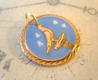 Vintage Pocket Watch Chain Fob 1940s Rose Gilt & Enamel Racing Pigeon Fob Nos (3 of 7) Vintage Pocket Watch Chain Fob 1940s Rose Gilt & Enamel Racing Pigeon Fob Nos (3 of 7)