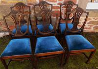 Set of 6 Hepplewhite Style Mahogany Dining Chairs (2 of 8) Set of 6 Hepplewhite Style Mahogany Dining Chairs (2 of 8)