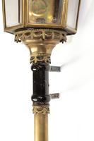 Pair of Well Patinated Bronze & Gilt Bronze Coach Lamps (6 of 9) Pair of Well Patinated Bronze & Gilt Bronze Coach Lamps (6 of 9)