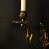 French Pair of Bronze Antique Wall Sconces (2 of 8) French Pair of Bronze Antique Wall Sconces (2 of 8)