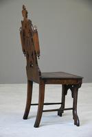 Victorian Gothic Revival Oak Hall Chair (5 of 12) Victorian Gothic Revival Oak Hall Chair (5 of 12)