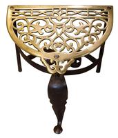 19th Century cast brass and wrought iron fireside trivet (5 of 5) 19th Century cast brass and wrought iron fireside trivet (5 of 5)