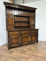 Vintage Georgian Style Oak & Walnut Dresser (1 of 17)