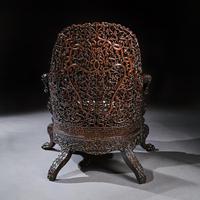 Exceptional 19th Century Anglo Indian Carved Teak Armchair (7 of 9) Exceptional 19th Century Anglo Indian Carved Teak Armchair (7 of 9)