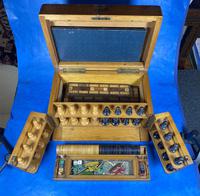 Victorian Pine Partially Fitted Games Box (14 of 32) Victorian Pine Partially Fitted Games Box (14 of 32)