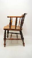Victorian Smokers Bow or Captains Chair, Elm / Beech - Large Seat, Wide Arms (11 of 13) Victorian Smokers Bow or Captains Chair, Elm / Beech - Large Seat, Wide Arms (11 of 13)