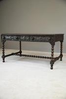 Antique Anglo Indian Carved Padouk Library Table (18 of 34) Antique Anglo Indian Carved Padouk Library Table (18 of 34)