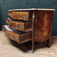 Beautiful French Louis XVI Style Tulip wood marble top commode (7 of 12) Beautiful French Louis XVI Style Tulip wood marble top commode (7 of 12)