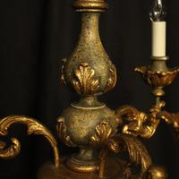 Florentine Gilded Triple Light Polychrome Chandelier (6 of 10) Florentine Gilded Triple Light Polychrome Chandelier (6 of 10)