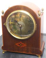 Antique Mahogany Inlaid Ormolu Finials 8 Day Striking Mantle Clock (3 of 10) Antique Mahogany Inlaid Ormolu Finials 8 Day Striking Mantle Clock (3 of 10)