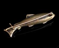 Antique Enamel Salmon Brooch, 15ct Gold, Silver (8 of 14) Antique Enamel Salmon Brooch, 15ct Gold, Silver (8 of 14)