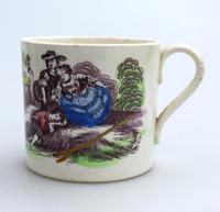 Staffordshire Pottery Child's Transferware Nursery Mug Mid 19th Century (2 of 5) Staffordshire Pottery Child's Transferware Nursery Mug Mid 19th Century (2 of 5)