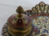 Beautiful French 19th century champleve enamel desk set (5 of 6) Beautiful French 19th century champleve enamel desk set (5 of 6)