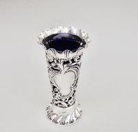 Small Pierced Victorian Silver Spill Vase by M Bros, Sheffield 1899 (3 of 6) Small Pierced Victorian Silver Spill Vase by M Bros, Sheffield 1899 (3 of 6)