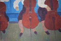 Mid Century Oil Painting on Board Three Cellists by Horas Kennedy (6 of 9) Mid Century Oil Painting on Board Three Cellists by Horas Kennedy (6 of 9)