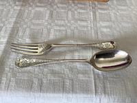 Solid Silver Fork & Spoon Christening Set (2 of 5) Solid Silver Fork & Spoon Christening Set (2 of 5)