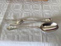 Solid Silver Fork & Spoon Christening Set (2 of 5)