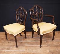 Set 10 Adams Shield Back Dining Chairs Mahogany (5 of 9) Set 10 Adams Shield Back Dining Chairs Mahogany (5 of 9)