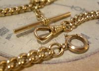Antique Pocket Watch Chain 1890 Victorian 12ct Rose Gold Filled Albert With T Bar (8 of 12) Antique Pocket Watch Chain 1890 Victorian 12ct Rose Gold Filled Albert With T Bar (8 of 12)