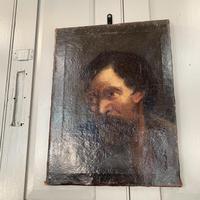 Antique Georgian oil painting portrait of dark haired bearded gentleman (7 of 11) Antique Georgian oil painting portrait of dark haired bearded gentleman (7 of 11)
