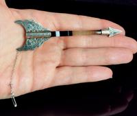 Antique Victorian Scottish Agate Arrow Brooch, Sterling Silver (9 of 9) Antique Victorian Scottish Agate Arrow Brooch, Sterling Silver (9 of 9)