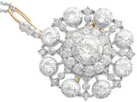 6.10ct Diamond & 9ct Yellow Gold Brooch / Pendant - Antique Victorian (4 of 15) 6.10ct Diamond & 9ct Yellow Gold Brooch / Pendant - Antique Victorian (4 of 15)