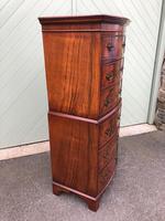 Antique Slim Burr Walnut Chest on Chest (4 of 8) Antique Slim Burr Walnut Chest on Chest (4 of 8)