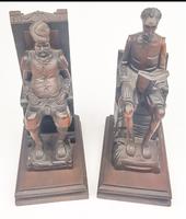 Black Forest Carved Bookends Don Quixote & Sancho Panza (6 of 9) Black Forest Carved Bookends Don Quixote & Sancho Panza (6 of 9)