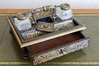 Boule & Ebony Desk Inkstand (3 of 4) Boule & Ebony Desk Inkstand (3 of 4)