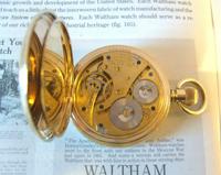 Antique Pocket Watch 1909 Waltham USA 7 Jewel 10ct Gold Filled Fwo (9 of 11) Antique Pocket Watch 1909 Waltham USA 7 Jewel 10ct Gold Filled Fwo (9 of 11)