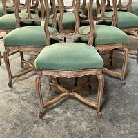 Set of 10 French Bleached Oak Farmhouse Dining Chairs (12 of 16) Set of 10 French Bleached Oak Farmhouse Dining Chairs (12 of 16)